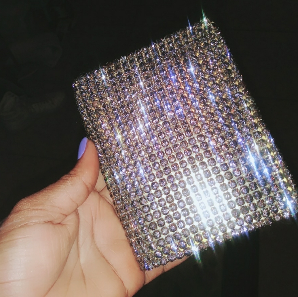 Deux lux rhinestone clutch